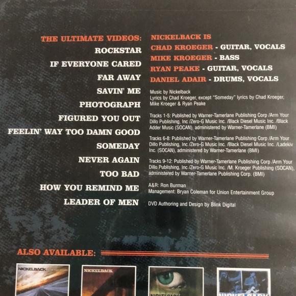 Nickelback The Ultimate Video DVD Collection NEW - Picture 6 of 11